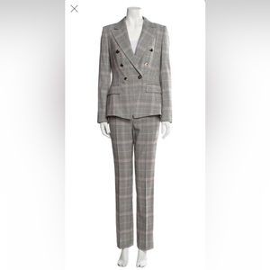 ESCADA women’s plaid print fitted suit size 6